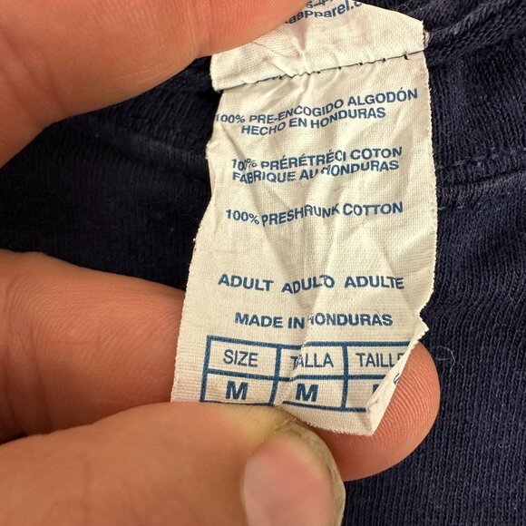 Fear The Beard Delta Medium Magnum Weight Navy Graphic T Shirt Medium 100% Cotto - Picture 5 of 6